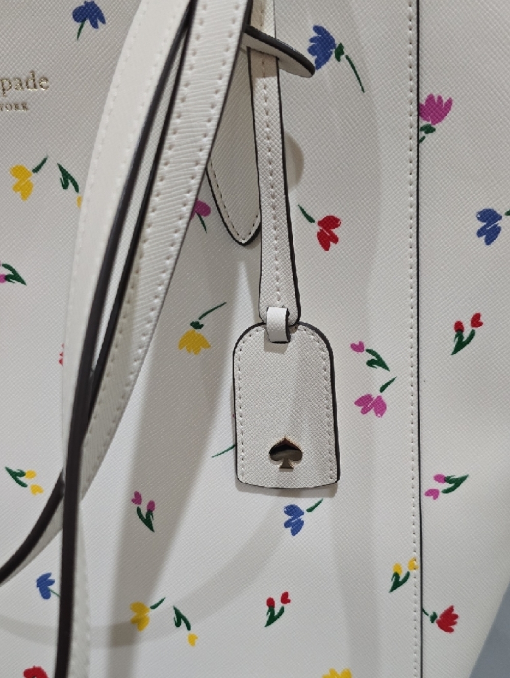 NWOT-Kate Spade Dana White Shoreside Floral Toss - Picture 3 of 11